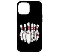 Cartoon Scared Bowling Pins - Funny Sport Bowler Tee Custodia per iPhone 12 Pro Max