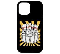 Cartoon Scared Bowling Pins - Funny Sport Bowler Tee Custodia per iPhone 12 Pro Max