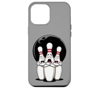 Cartoon Scared Bowling Pins - Funny Sport Bowler Tee Custodia per iPhone 12 Pro Max