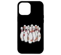 Cartoon Scared Bowling Pins - Funny Sport Bowler Tee Custodia per iPhone 12 Pro Max