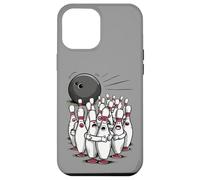 Cartoon Scared Bowling Pins - Funny Sport Bowler Tee Custodia per iPhone 12 Pro Max