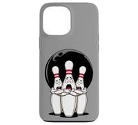 Cartoon Scared Bowling Pins - Funny Sport Bowler Tee Custodia per iPhone 13 Pro Max