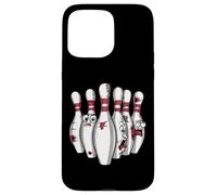 Cartoon Scared Bowling Pins - Funny Sport Bowler Tee Custodia per iPhone 15 Pro Max