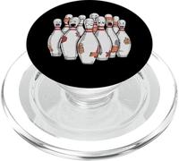 Cartoon Scared Bowling Pins - Funny Sport Bowler Tee PopSockets PopGrip per MagSafe