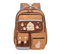 Cartoon School Bag, Cartoon Capybara Backpack, Student Bookbag, 16,54 x 11,81 x 6,3 pollici, ampia capacità, impermeabile viaggio pack, Best for Summer Camp, Day Trips, Daily Commute, multicolore, Se