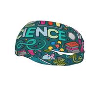 Cartoon Scienza Tema Stampa Elastico Sport Sweatband Per Uomini Donne Per La Corsa Basket Palestra Più Sweatband