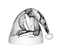 Cartoon Scoiattolo 1pack Peluche Cappello di Babbo Natale Comodo Cappello di Natale Per Bomboniere di Natale Adatto Per Adolescenti