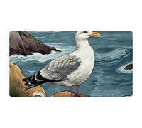 Cartoon Seagull-1260 Deluxe Tappetini da cucina per pavimento, lavabili in lavatrice e impermeabili, ad asciugatura rapida, antiscivolo, comodi tappetini con design retrò vintage