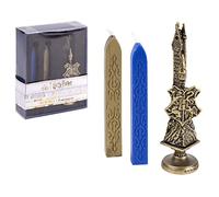 CARTOON Set ceralacca Harry Potter, 3 Pezzi, Stecche di Cera, Timbro e Sigillo, Idea Regalo (Hogwarts)