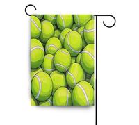 Cartoon Sport Tennis Fluorescente Verde all'aperto cortile bandiere banner all'aperto per Patio decorazione 28x40 doppia faccia