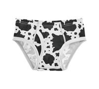 Cartoon Spot Nero Ragazzi Slip con Aperture Legate Gamba, Cartoon Spot Nero