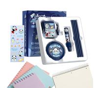 Cartoon Stationery Set, Aesthetic School Supplies, Fun Writing Kit, Electric Vacuum Cleaner, Matching Pencil Sharpener, Perfect for Children Teen Boys Girls Classroom Rewards, 8,86 x 8,5 x 3,11