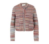 Cartoon Strickjacke Kurz 1/1 Arm Cardigan, Rosa/Verde, 42 Donna