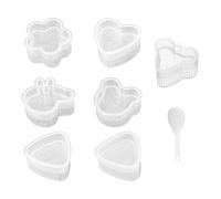 Cartoon Sushi Mold,8 pezzi riutilizzabili con design a cartone animato liscio per utensili da cucina fai da te | Mochila De Pelúcia | Per il pranzo, il campeggio, la barbecue, la scuola, la casa,