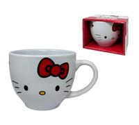 CARTOON Tazza Hello Kitty 380 ml tazza in ceramica modello largo jumbo per bambini con scatola