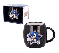 CARTOON Tazza in ceramica, Sonic, tazza larga mug, 350 ml, forma bombata, in scatola