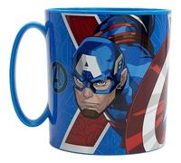 CARTOON Tazza in plastica riutilizzabile Avengers adatta al microonde BPA Free capacità 350 ml tazza per bambini