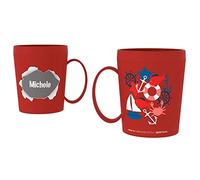 CARTOON Tazza personalizzata con nome Michele tazza mug in plastica riutilizzabbile adatta al microonde 450 ml