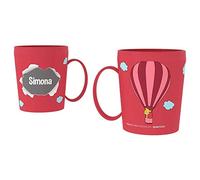 CARTOON Tazza personalizzata con nome Simona tazza mug in plastica riutilizzabbile adatta al microonde 450 ml