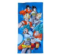 CARTOON Telo mare Goku e Vegeta Super Saiyan per Dragonball Super asciugamano piscina spiaggia in microfibra per bambini 140 x 70 cm