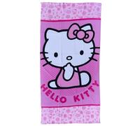 CARTOON Telo mare Hello Kitty asciugamano in microfibra di poliestere per bambini 245 gsm dimensione 70 x 140 cm spiaggia piscina