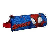 CARTOON Tombolino Spidey Marvel astuccio scolastico rotondo con manico scuola cancelleria organizer portapenne matite colori
