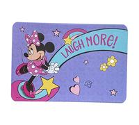 CARTOON Tovaglietta in plastica morbida Minnie, Disney, tovaglietta da tavolo, antiscivolo e lavabile, resistente al calore, 44 x 30 cm
