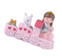 Cartoon Train Toy Baking Cake Decoration Lovely Dessert Decor Desktop Ornament