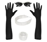 CARTOON Travestimento Colazione da Tiffany accessori per adulti costume carnevale halloween feste a tema set 4 pezzi