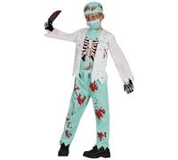 CARTOON Travestimento da dottore medico scheletro zombie costume per bambini vestito halloween carnenale feste a tema cosplay