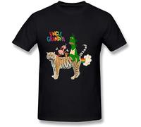 Cartoon Uncle Grandpa Poster O-Neck 100% Cotton Short Sleeve Unisex T-Shirt S