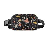 Cartoon Wonderland Fairy Mushroom Trendy Zipper Fanny Pack Borsa a tracolla per donne uomini Impermeabile con cinghia regolabile per viaggi shopping accessori da corsa para Correr Mujer, cartone