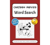 Cartoon Word Search Puzzle Book: Word Searches with Easy to Read Print | 50+ Puzzles