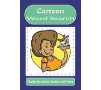 Cartoon Word Search: Word searches with easy to read print about cartoons, kids, entertainment, and more