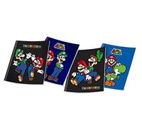 CARTOON WORLD 5 Quadernoni Quaderni Maxi A4 - Super Mario Bros - Rigatura 5mm