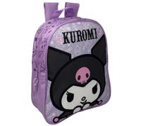 CARTOON Zaino Asilo Kuromi Sanrio 28 cm con Spallacci Imbottiti
