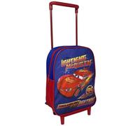 CARTOON Zaino con trolley Cars Disney borsa per la scuola asilo materna zainetto 28 cm con ruote e manico allungabile