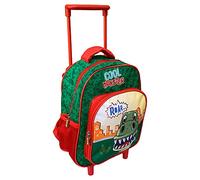CARTOON Zaino con trolley Dinosauri borsa per la scuola asilo materna zainetto 30 cm con ruote e manico allungabile