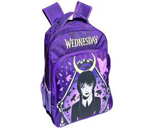CARTOON Zaino Mercoledì Addams modello americano per bambini e ragazzi borsa scuola tempo libero passeggio 42 x 30 x 17 cm