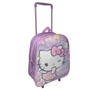 CARTOON Zaino Trolley Hello Kitty Sanrio 28 cm con Maniglia Estensibile