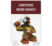 Cartoons Word Search: Cartoons Word Search Puzzle Book