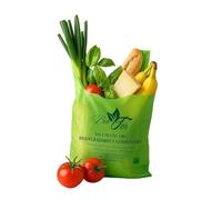CARTOSPEDÌA 500 Shopper Biodegradabili e Compostabili 100% - Buste Bio -MISURA: 35x65 cm, Soffietti 9+9 - Sacchetti Eco per Trasporto Merci e Alimenti - Resistenti e Ideali per Negozi, Verde