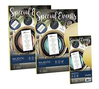 carta metallizzata special events - a4 - 120 gr - sabbia - favini - conf. 20 fogli