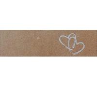 Cartotecnica Italiana 100 Pz Bigliettini Bomboniera Nozze Matrimonio Cartoncino Kraft con Cuori stilizzati Stampati a Caldo, impaginati in Formato A4