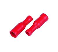 Cartrend 10495 - Connettore tondo isolato per morsetti da 0,5 - 1,5 mm2, 20 pezzi, colore: Rosso