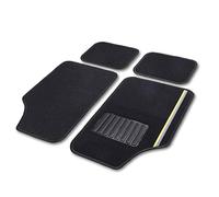Cartrend 10602 - Tappetini auto universali Rally, 4 pezzi, con strisce decorative gialle