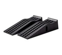 Cartrend 10639 Set di 2 Rampe di carico, 3 tonnellate, Fino a 235 mm di Ponte Sollevatore per Auto, rampa, Piattaforma di Sollevamento, con Protezione da sovrappamento