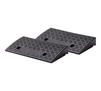 Cartrend 10646 - Rampa carrabile per marciapiede, Nero, 50 x 27 x 7 cm, Set di 2