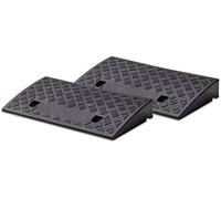 Cartrend 10646 - Rampa carrabile per marciapiede, Nero, 50 x 27 x 7 cm, Set di 2