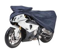 Cartrend Garage moto resistente alle intemperie, dimensioni M, blu polistirene
